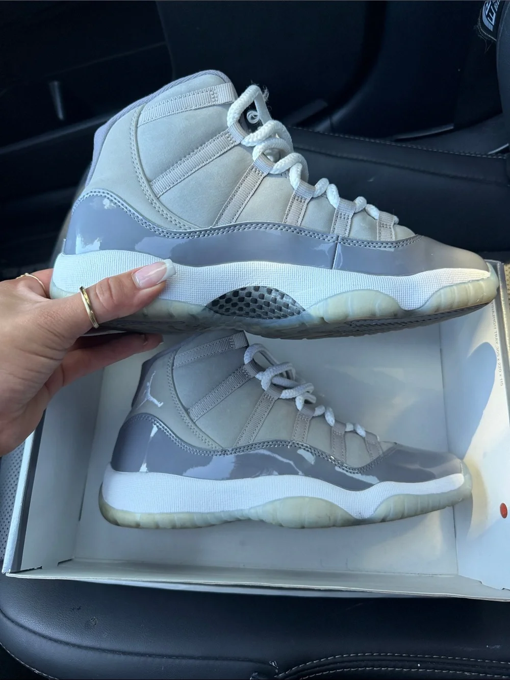 Jordan Air Jordan 11 Retro (GS) Medium Grey Multi Color Box Label